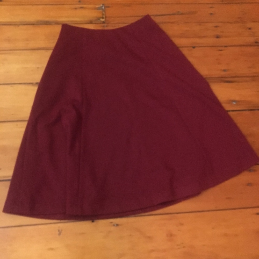 Wool a line skirt